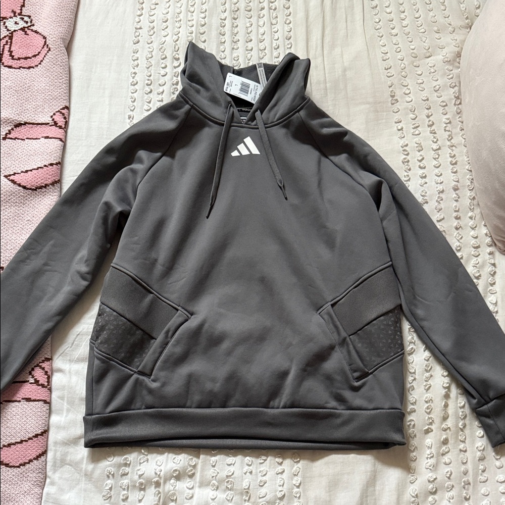 Adidas Grey Hoodie with Logo